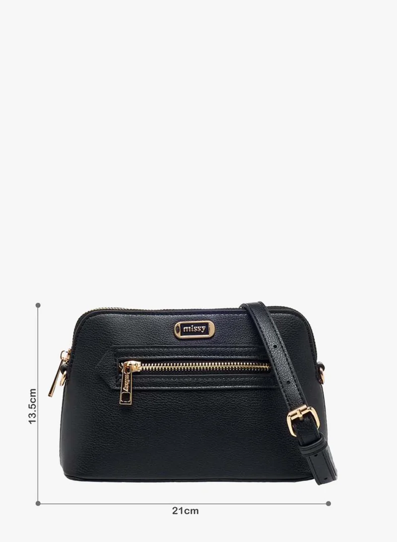 Missy Monogram Print Crossbody Bag With Adjustable Strap