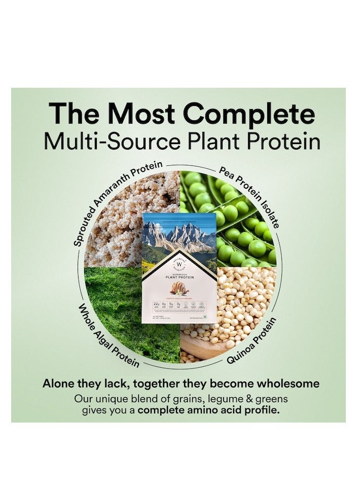 ويلبيينج نيوتريشن بروتين نباتي فائق الجودة | كراميل الفانيليا الفرنسية ٩٠٧ غرام | ٢٢ غرام بروتين، ٥ غرام أحماض أمينية متفرعة السلسلة، إنزيم هضمي، ٣ غرام ألياف نباتية، أخضر قلوي | سهل الهضم - Image 3