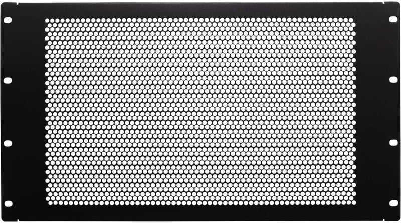 Navepoint 6U Blank Rack Mount Panel Spacer with Venting for 19-Inch Server Network Rack Enclosure Or Cabinet Black - Image 1