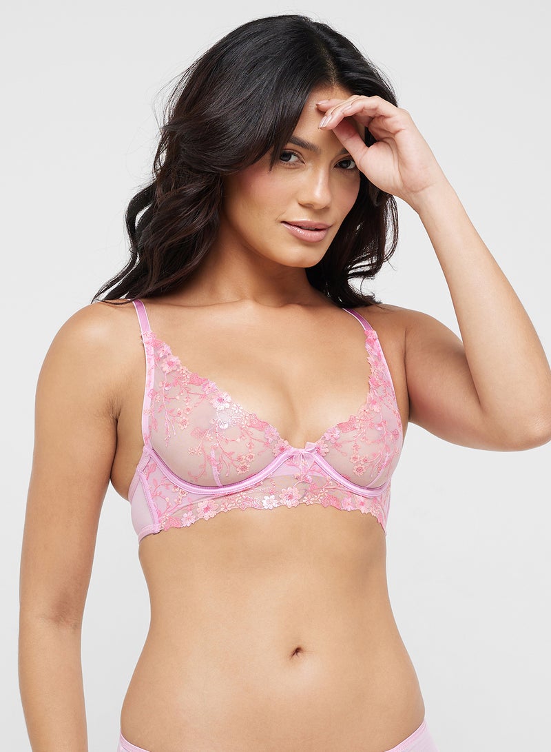 hunkemoller Lace Plunge Neck Bra  - Image 4
