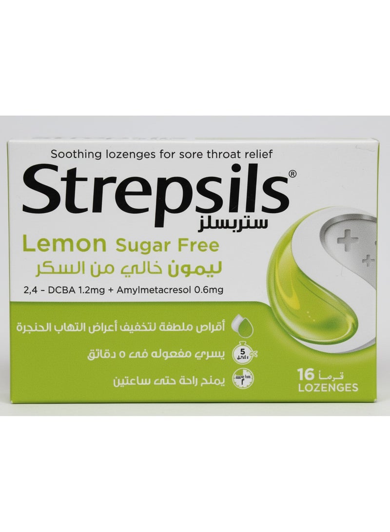 Strepsils lemon sugar free - 16 lozenges - Image 2