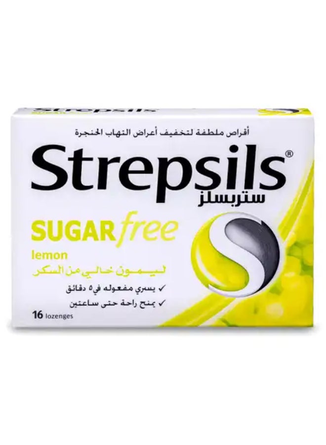 Strepsils Lemon Lozenges - Sugar Free 