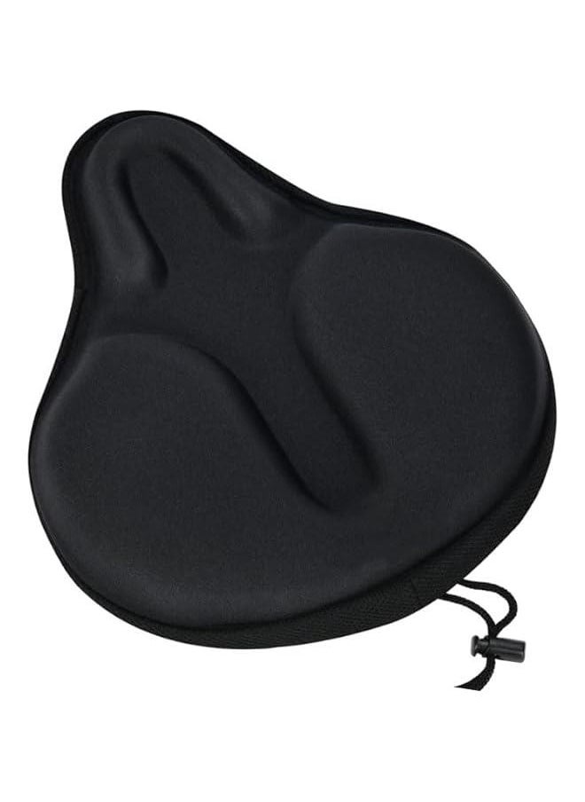 HOOKOR Bike Seat Cover - Exercise Bike Seat Cushion Cover, Wide Foam and Extra Soft Gel Padded Bike Seat Cover for Women and Men, Bicycle Saddle Cover for Spin, Stationary, Cruiser Bikes  - Image 1