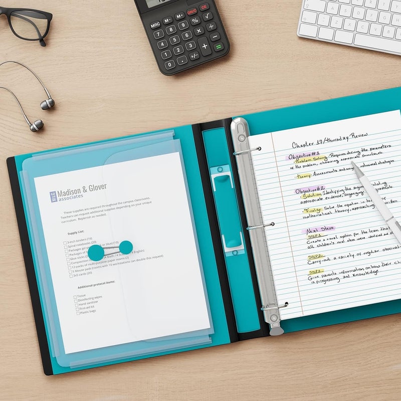 Staples 651744 Better View 1-Inch D 3-Ring Binder Pink (13568-CC) - Image 5