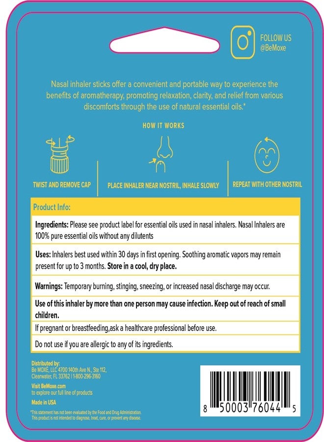 MOXE Tropics Nasal Stick | Caribbean Escape + Tropical Scents | Grapefruit, Ylang Ylang, & Vanilla Oil | Summer, Beach, Relaxing Aromatherapy Inhaler with 100% Pure Essential Oils, Made in USA … - Image 2