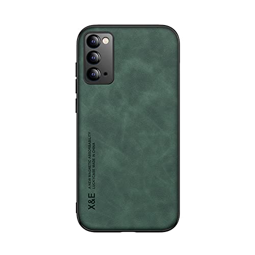 Kepuch Silklike Case for Samsung Galaxy Note 20 - Cover Bumper Built-in Metal Plate for Samsung Galaxy Note 20 - Green