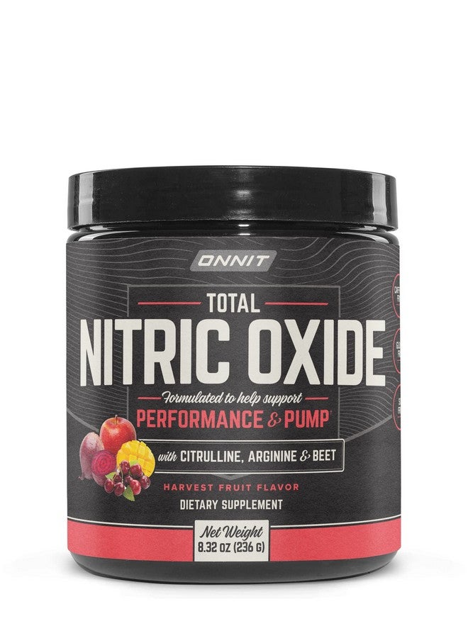 ONNIT Total Nitric Oxide - Caffeine Free Pre Workout Powder w/Beet Root, L Arginine & L Citrulline Malate | Boost Energy & Recovery | Harvest Fruit Flavor - Image 1