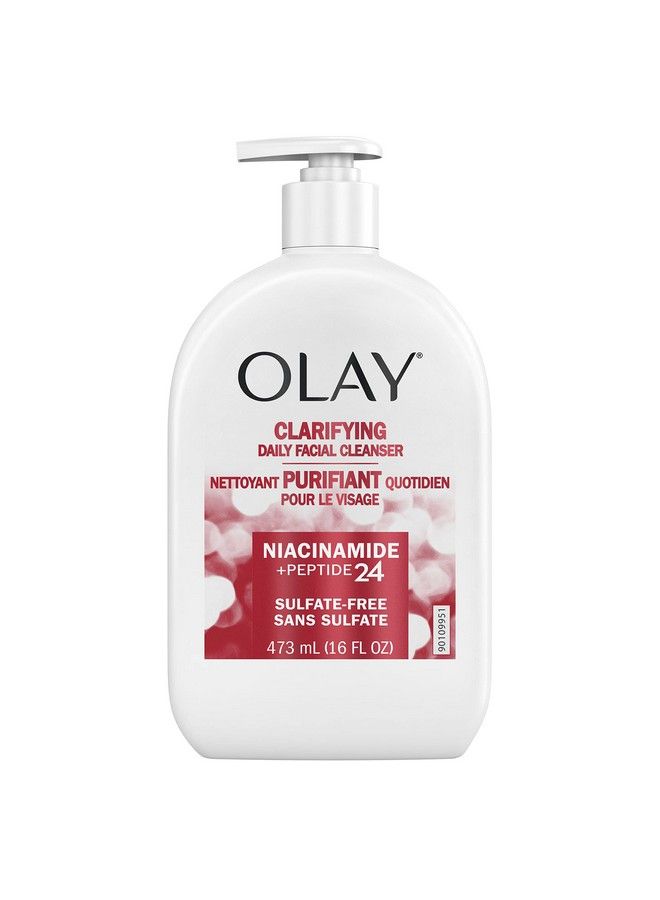 Olay Niacinamide + Peptide 24 Face Wash Clarifying Sulfatefree 16 Oz - Image 2