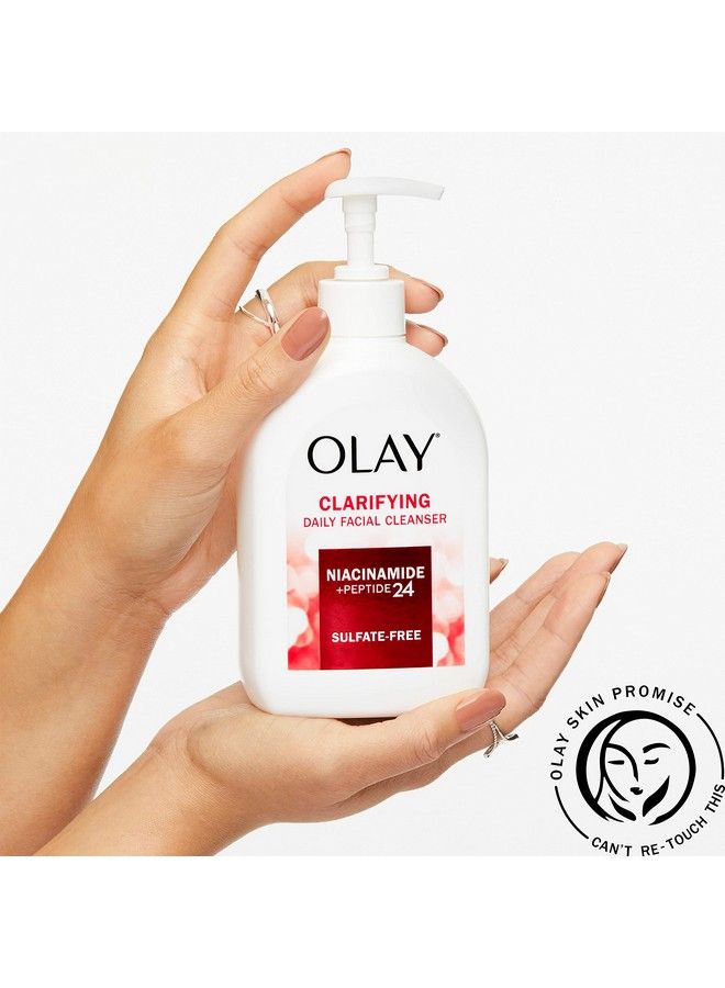 Olay Niacinamide + Peptide 24 Face Wash Clarifying Sulfatefree 16 Oz - Image 4
