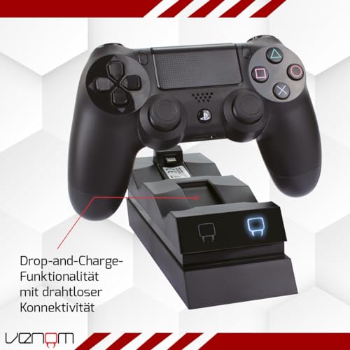 Venom Twin Sony Docking Station - Dual Charging for PS4 Controller/Gamepad - PlayStation 4 - Image 4