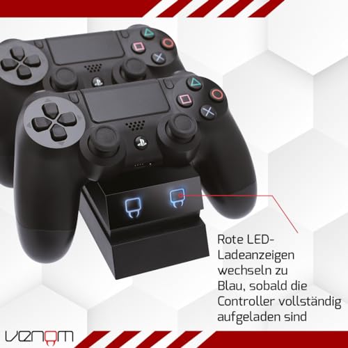Venom Twin Sony Docking Station - Dual Charging for PS4 Controller/Gamepad - PlayStation 4 - Image 5