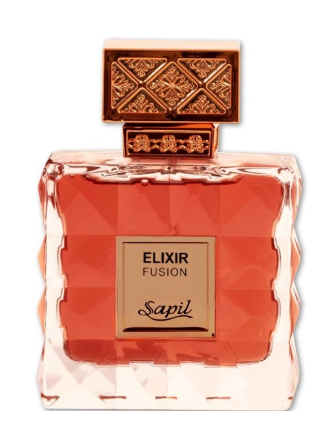 Sapil Elixir Fusion Eau De Parfum 100ml, Affordable Luxury Perfume, Fresh Floral Fragrance with Bergamot, Pink pepper, Watery jasmine Top Notes, Bold Blend Perfumes for Men and Women - Image 1