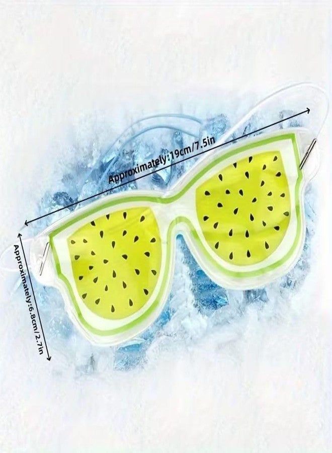 Akshify Gel Eye Mask for Dark Circles & Puffiness, Reusable Hot & Cold Therapy Eye Compress for Migraine, Eye Fatigue Relief & Relaxation, Cute Fruit Design, Eye's Masks Multicolored, 1 - PCS - Image 2