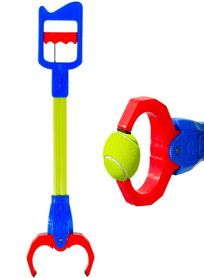 Duseu Claw Grabber Toy for Kids, Blue Robot Arm Hand Claw Pickup Tool, 15.7 Inch Flexible Grabber Claw, Interactive Mechanical Hand Toy - Image 1