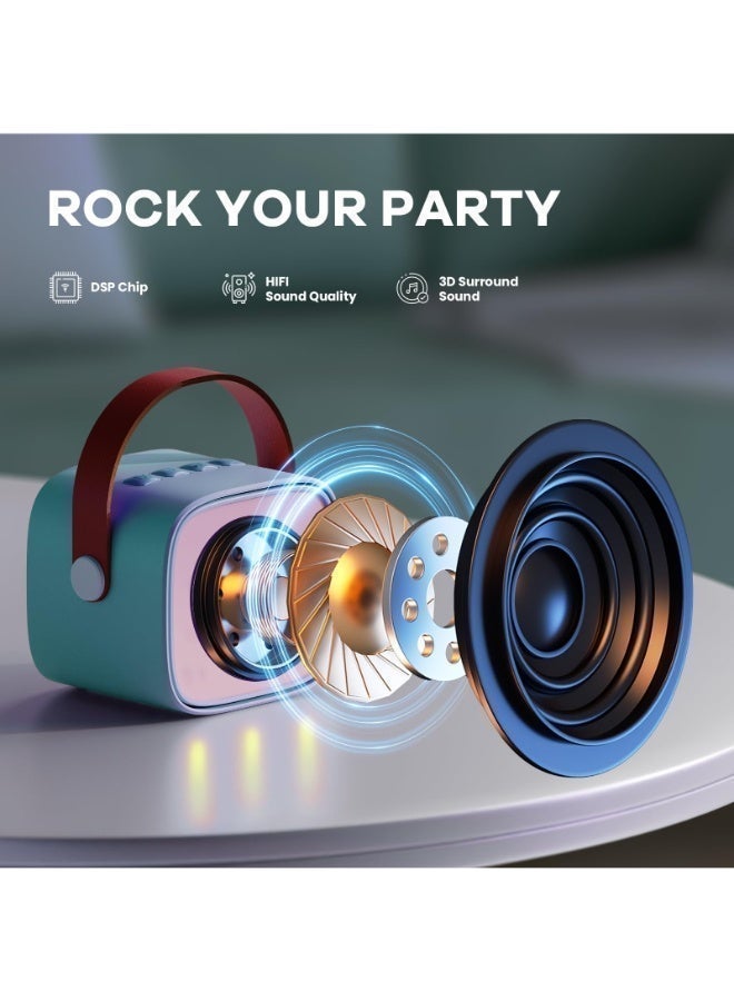 TOY GARDEN Karaoke Machine for Kids – Portable Bluetooth Speaker with 2 Wireless Microphones and 18 Pre-Loaded Songs | Perfect Birthday Gift for Boys Ages 3-8 - Image 4