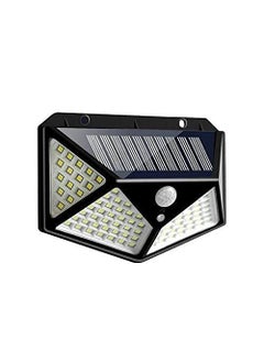 EDBIRET EDBIRET Solar Light 100 LED Motion Sensor Light 4Side Bright Light with Dim Mode Wireless Security Lamp for Home and Outdoor Pathways  - Image 1
