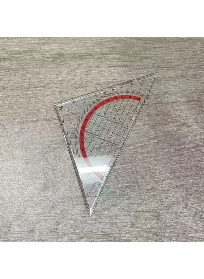 1pc 45 Degree Plastic Square Triangle Ruler For Architects Designers Drawing Geometry - Image 1