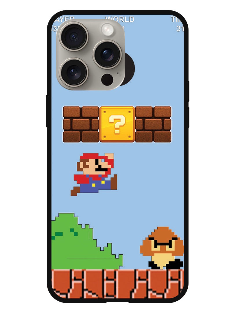 Theodor Protective Case Anti Scratch Shock Proof Bumper Cover For iPhone 15 Pro Mario - Image 1