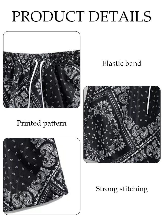 DUNISO Fashionable Men's Swimming Trunks Quick Dry Beach Shorts with Adjustable Belt Loose Breath Swim Shorts Swimwear Bathing Suits for Beach and Swimming  - Image 5