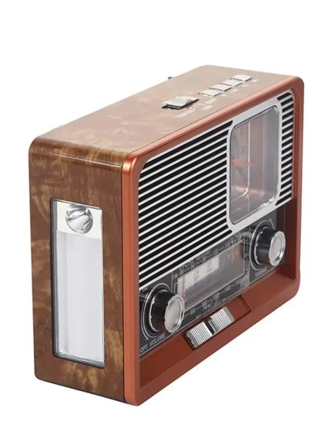 EC-2113BT Rechargeable Bluetooth Radio, supports 8 bands (1-6) and has multiple functions including USB, TF card, Bluetooth, and flashlight.  - Image 3