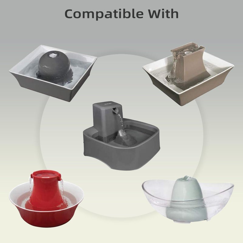Baofum Cat Water Fountain Replacement Filter Housing & Silicone Nozzle Plug Set Pet Water Dispenser, Pet Fountain Parts Accessories (B. 1 Housing+2 Silicone Nozzle Plug) - Image 2