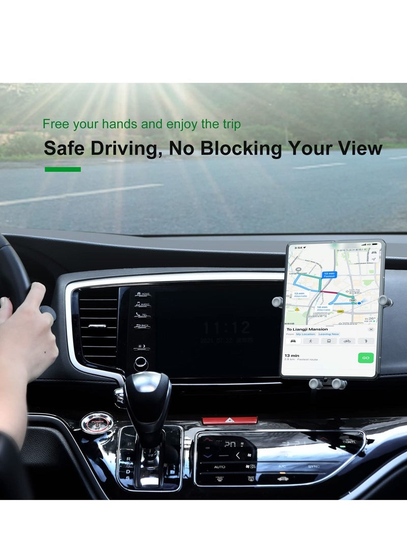 Car Phone Holder, Aluminum Z Fold 3 Car Mount Vent Holder, Universal Gravity Cell Phone Holder for Samsung Galaxy Z Fold 3 / Z Fold 2 / S21 / S20 Mobile Devices Under 8 inch - Image 4