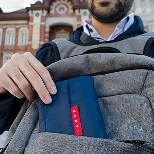 TAKVA The Pocket Sejadah™ | Portable Foldable Travel Prayer Mat, Waterproof, Ramadan/Eid Gift, Perfect Muslim Gift, Pocket Size (Design in Japan, Made in Turkey) - Image 4