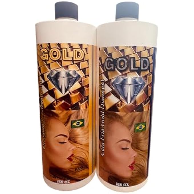 KERA FRUIT CIRUGIA CAPILAR GOLD DIAMOND 16OZ INCLUYE SHAMPOO TRATAMIENDO DE KERATINA ORO - Image 1