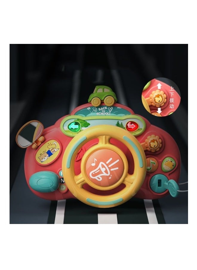Steering Wheel Toy for Kids Turn and Learn Driver Simulation Racing Pretend Play Learning Educational Musical Toys
