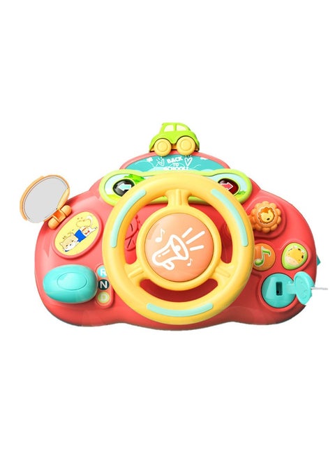 Steering Wheel Toy for Kids Turn and Learn Driver Simulation Racing Pretend Play Learning Educational Musical Toys