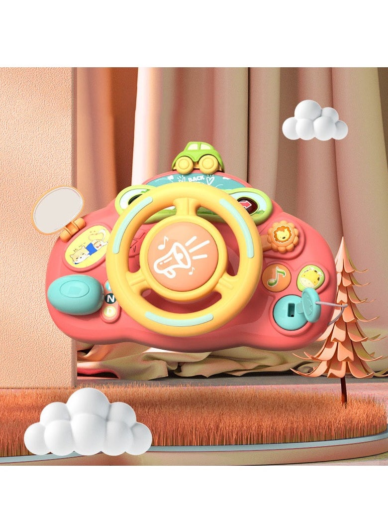 Steering Wheel Toy for Kids Turn and Learn Driver Simulation Racing Pretend Play Learning Educational Musical Toys
