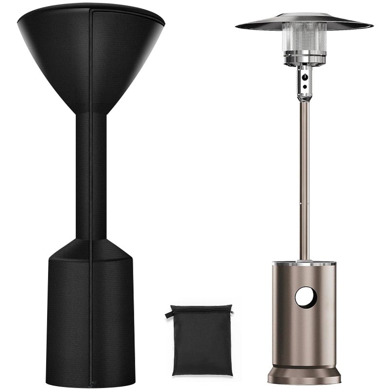 havyduti 2025 Upgrade Round Stand Up Patio Heater Covers Heavyduty and Weatherresistant Oxford Fabric Waterproof Dustproof Snowproof Windproof with Zipper and Storage Bag - Image 2