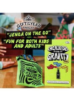 BIG POTATO Cards Vs Gravity Pro: Includes Travel Bag And Extra Cards | Fun Family Game For 2-8 Players, Best New Stacking Game (Large)  - Image 2