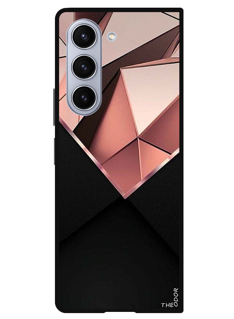 Theodor Protective Case Anti Scratch Shock Proof Bumper Cover For Samsung Galaxy Z Fold 6 pink diamond (1) - Image 1