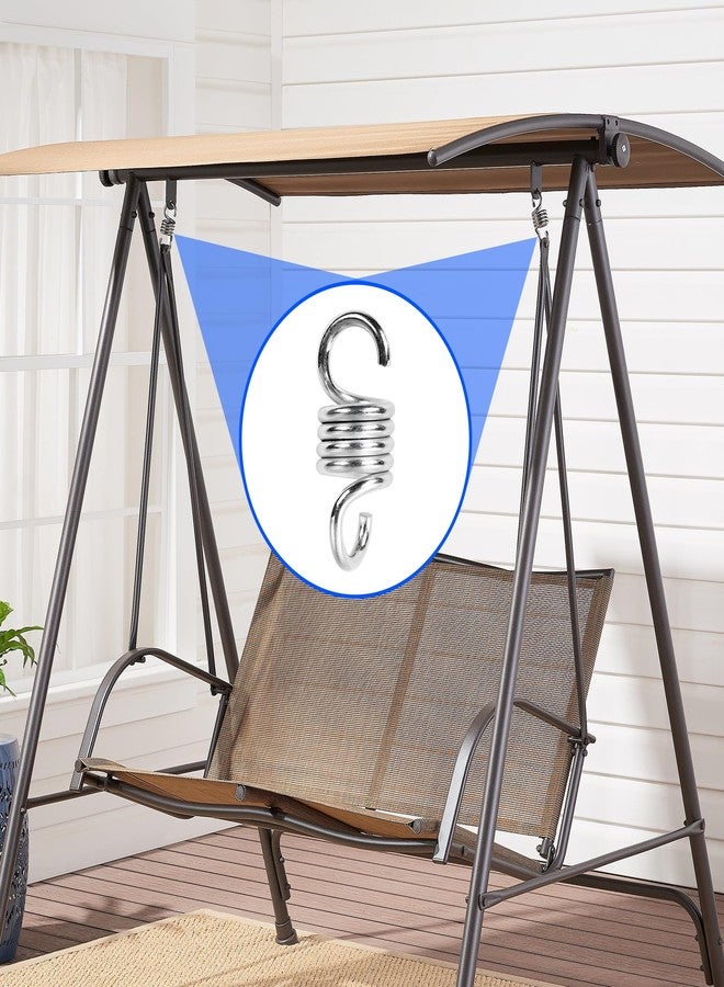 brougetme Heavy Duty Hammock Chair Springs (4-Pack) - 1300LBS Capacity Suspension Hangers for Porch Swing, Boxing Bag, Hanging Chair, Gym & Patio - High-Strength Extension Hooks - Image 5