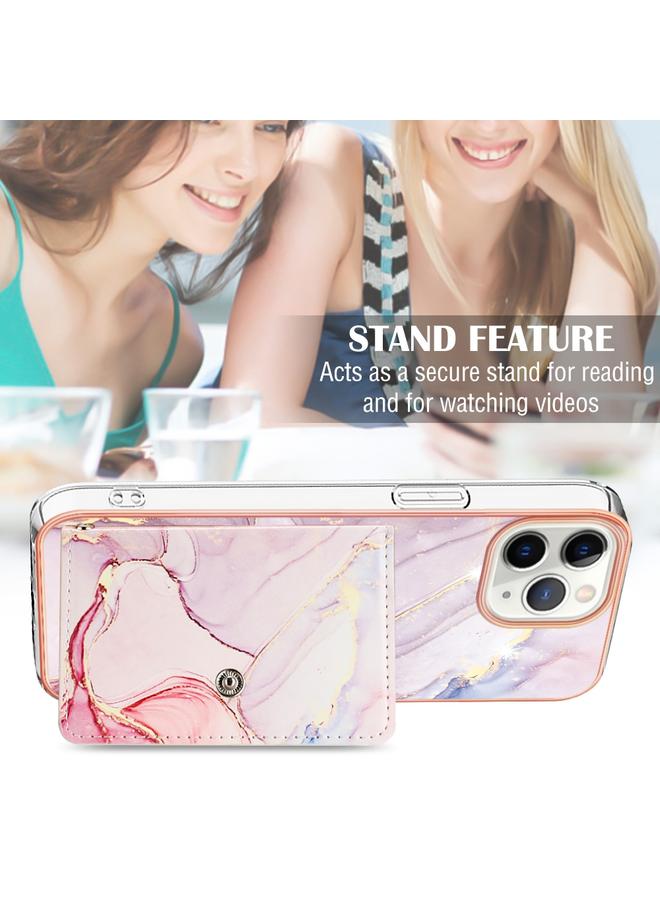 S-TOP Case For iPhone 11 Pro Max Marble Pattern IMD Card Slot Phone Case - Image 5