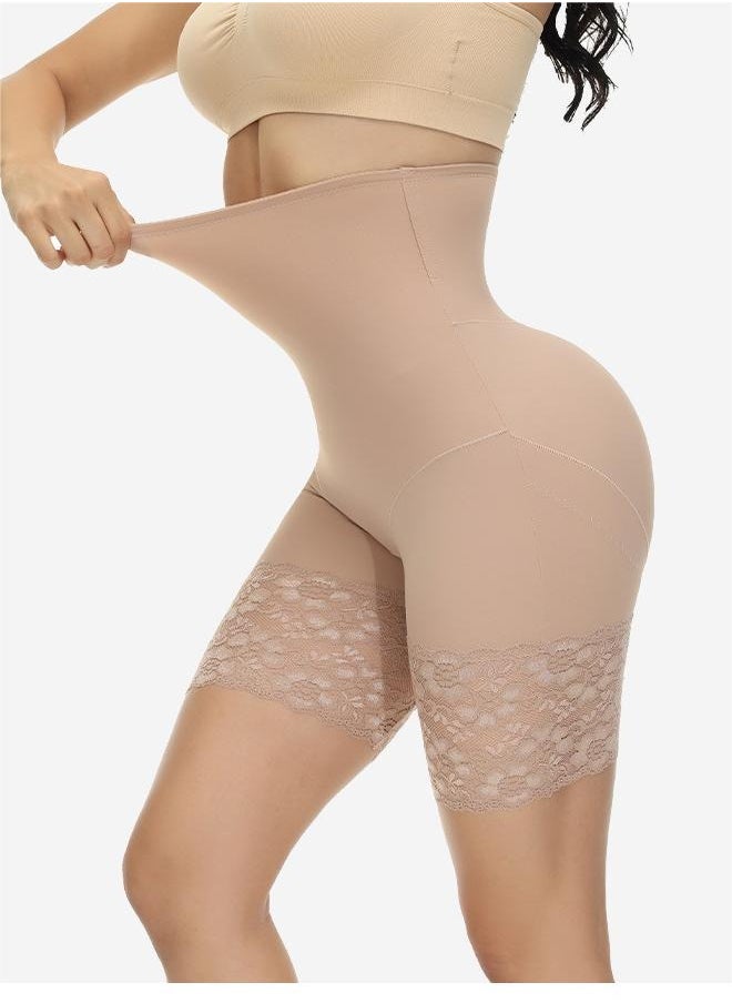 roaiss Women's Waist Control Shaped Shorts Traceless High Elastic Lace Boxer Shorts Silicone Anti Curling Design Shorts  - Image 2