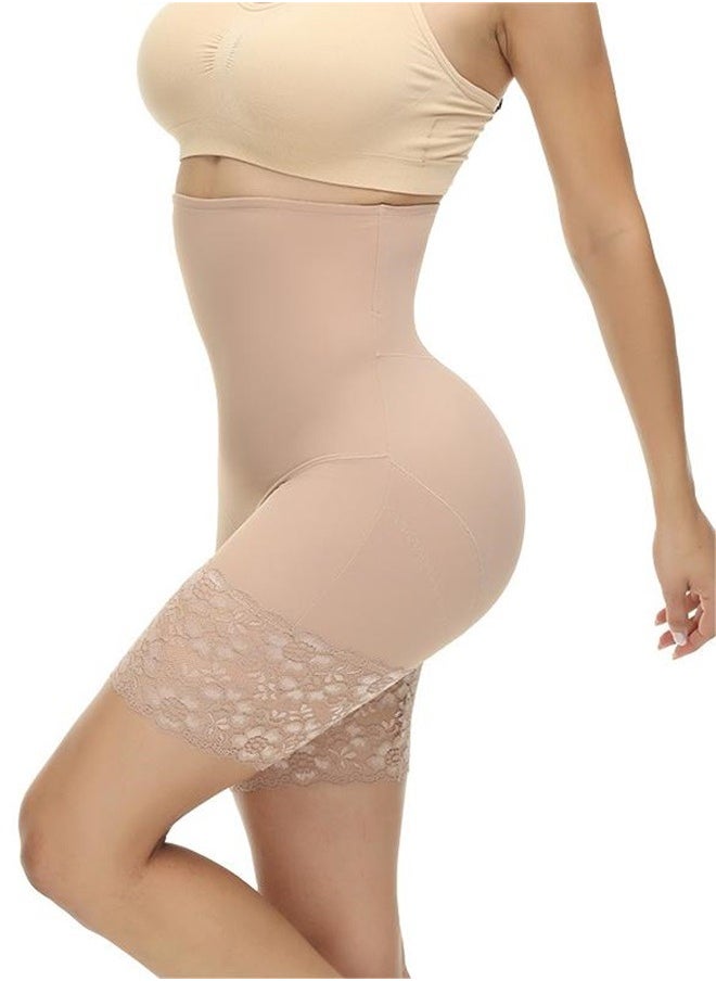 roaiss Women's Waist Control Shaped Shorts Traceless High Elastic Lace Boxer Shorts Silicone Anti Curling Design Shorts  - Image 3