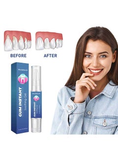 Gum Instant Soothing Gel 4ml, Relieve Gum Recession/Swelling/Pain, Whitening Gum Care Gel for Cleaning Plaque Stains