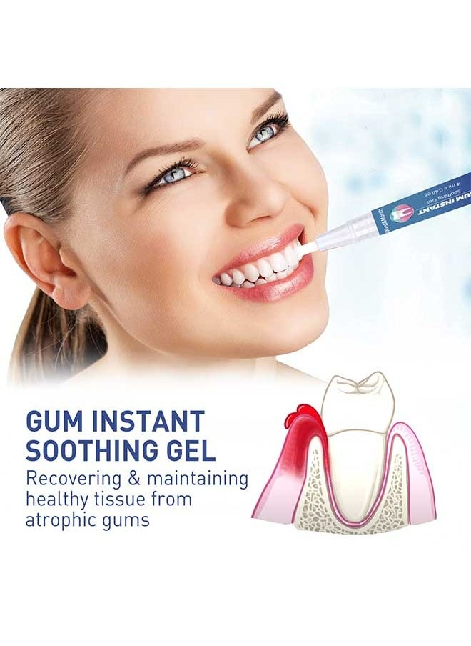 West&Month - Gum Instant Soothing Gel 4ml, Relieve Gum Recession/Swelling/Pain, Whitening Gum Care Gel for Cleaning Plaque Stains - Image 1
