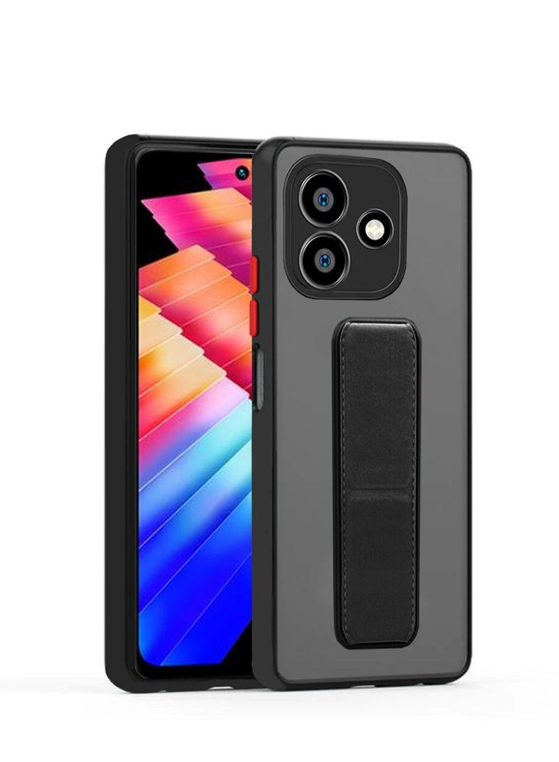 Techie Infinix Hot 30 Ultra-thin Shockproof Magnetic Matte Translucent Anti-Fingerprint Anti-Yellowing  Grip Back Cover Case. - Image 1