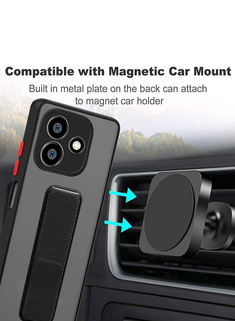 Techie Infinix Hot 30 Ultra-thin Shockproof Magnetic Matte Translucent Anti-Fingerprint Anti-Yellowing  Grip Back Cover Case. - Image 5