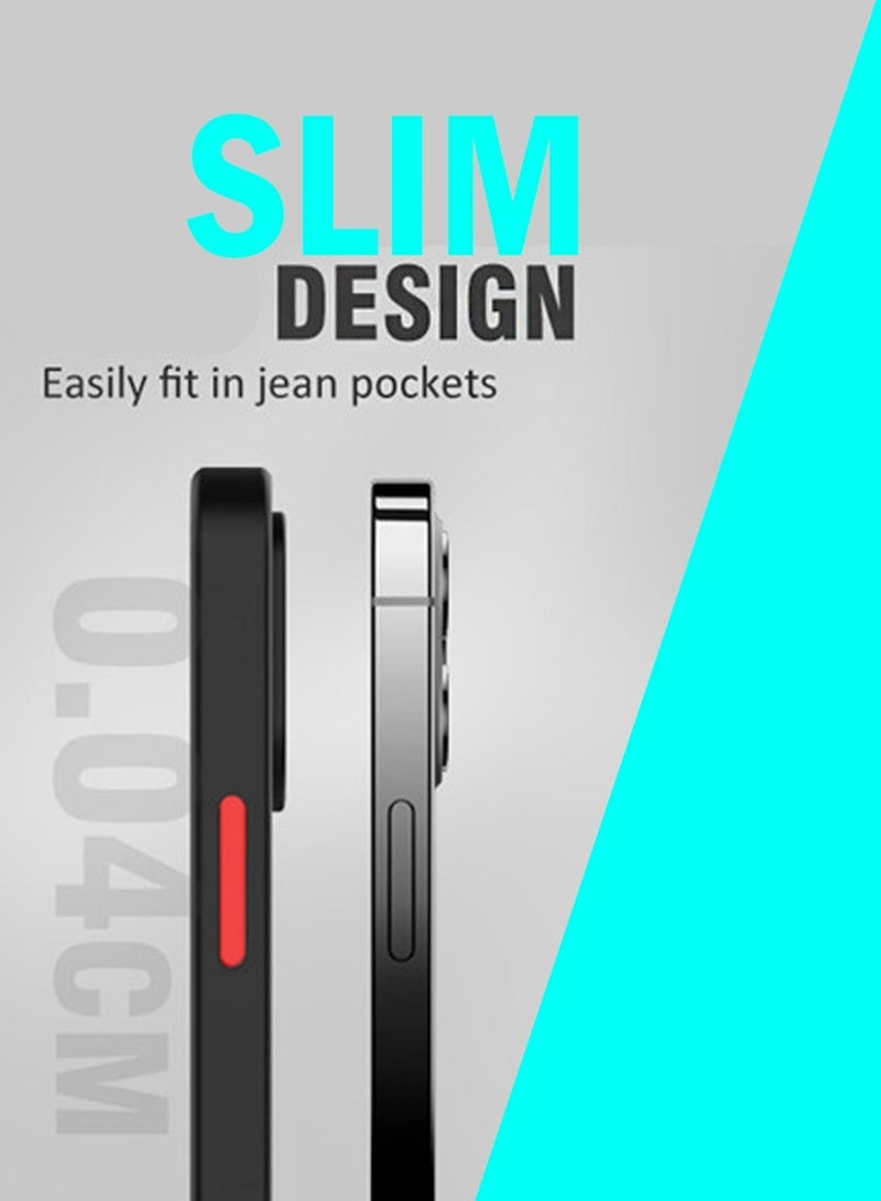 Techie Infinix Hot 30 Ultra-thin Shockproof Magnetic Matte Translucent Anti-Fingerprint Anti-Yellowing  Grip Back Cover Case. - Image 4