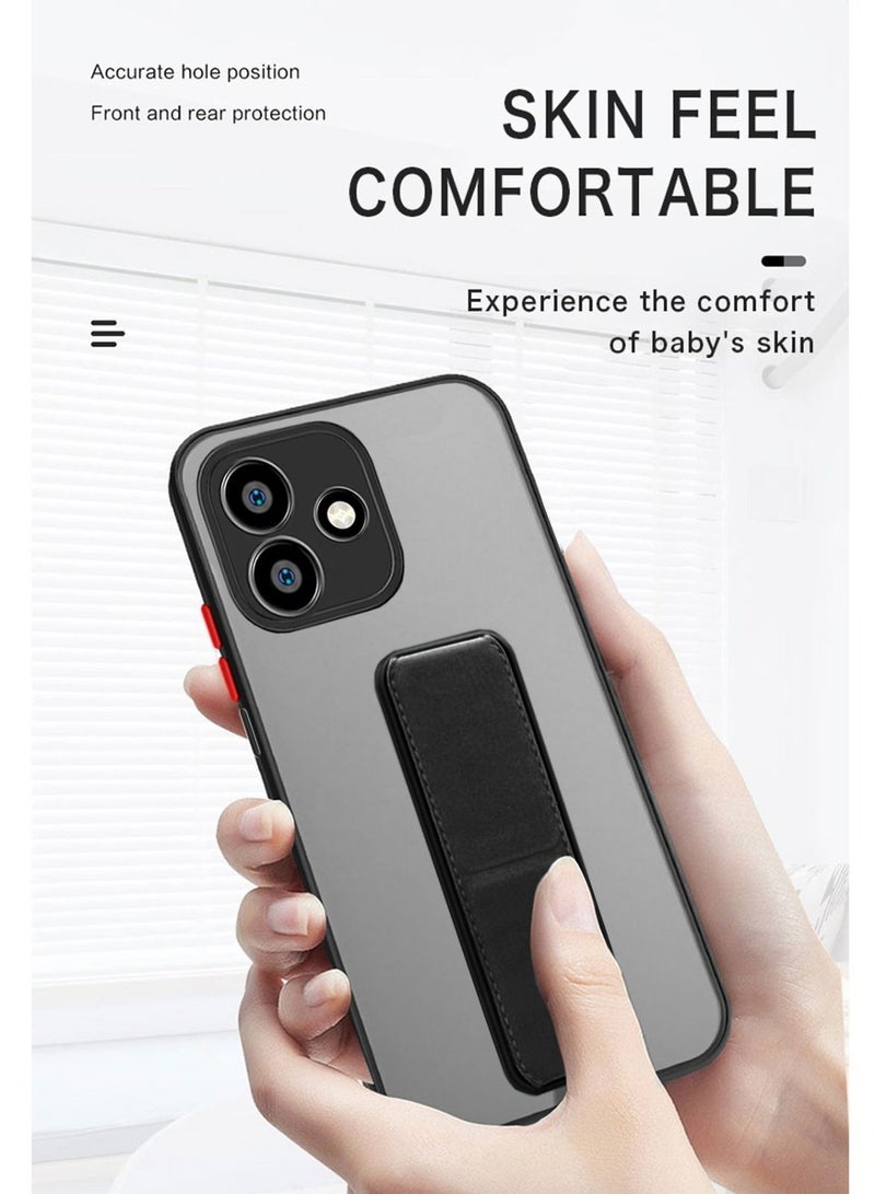 Techie Infinix Hot 30 Ultra-thin Shockproof Magnetic Matte Translucent Anti-Fingerprint Anti-Yellowing  Grip Back Cover Case. - Image 2