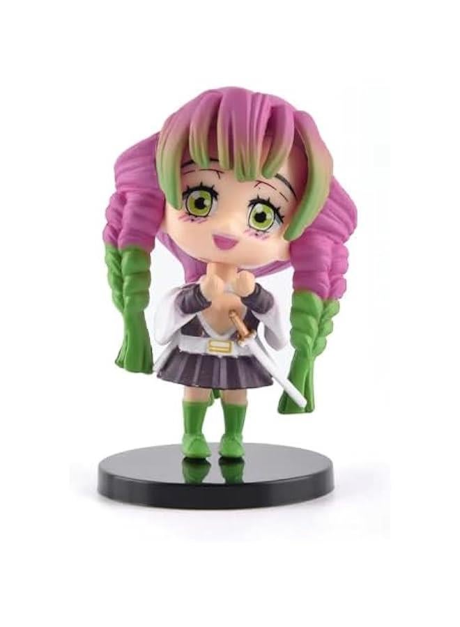 Wecoeur - Mitsuri Kanroji Doll Action Figure, Multicolor: Authentic Collectible, Special Skin Tone to Match The Anime Character, Ideal for Collectors of Demon Slaying Combat Figure DS  - Image 1