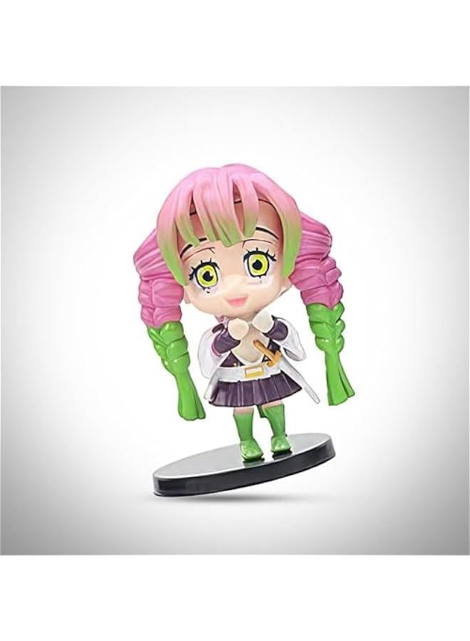 Wecoeur - Mitsuri Kanroji Doll Action Figure, Multicolor: Authentic Collectible, Special Skin Tone to Match The Anime Character, Ideal for Collectors of Demon Slaying Combat Figure DS  - Image 2