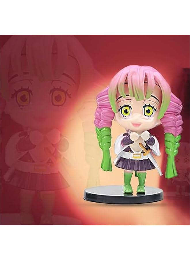 Wecoeur - Mitsuri Kanroji Doll Action Figure, Multicolor: Authentic Collectible, Special Skin Tone to Match The Anime Character, Ideal for Collectors of Demon Slaying Combat Figure DS  - Image 3
