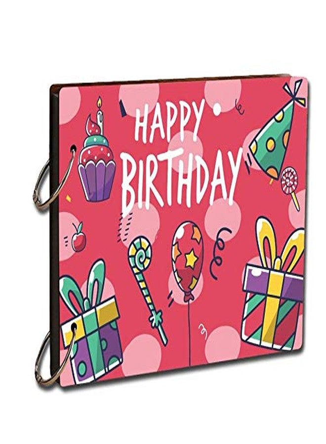 Printelligent DIY Scrapbook Photo Album Diary - Creative gifts for Anniversary - Birthday- by Printelligent (Small 9 X 6.5 Inch) Multi-Color - Image 1