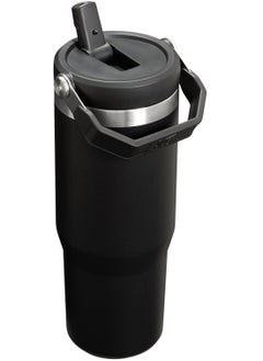 Stanley IceFlow Stainless Steel Tumbler 30oz, Leak-Resistant, Vacuum Insulated Water Bottle with Straw, Keeps Drinks Cold for 12 Hours or Iced for 2 Days, Ideal for Home, Office, or Travel, Black  - Image 2