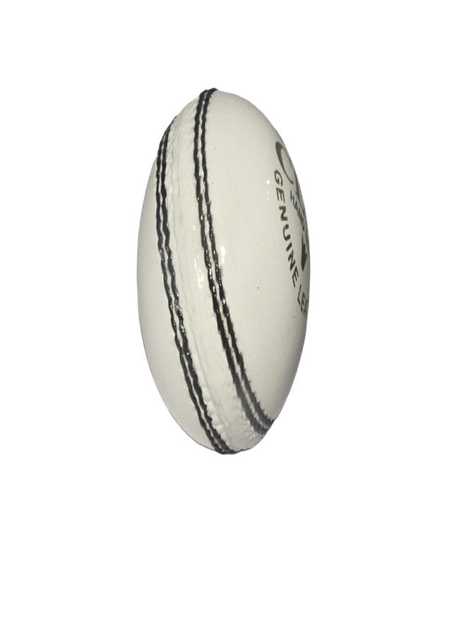 SELF BELIEVE Professional Club White Cricket Leather Ball, Two Peice Water Proof Hand-Sewn - Image 3